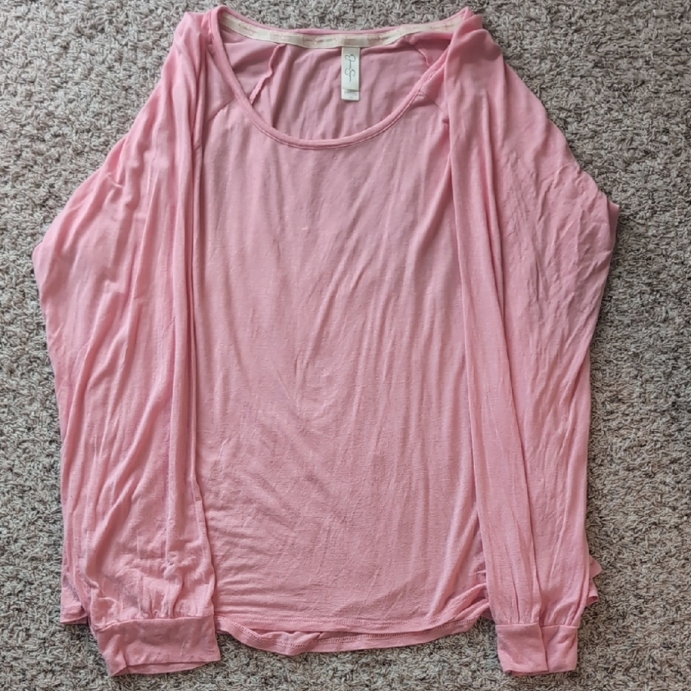 Jessica Simpson Light Pink Long Sleeve Top